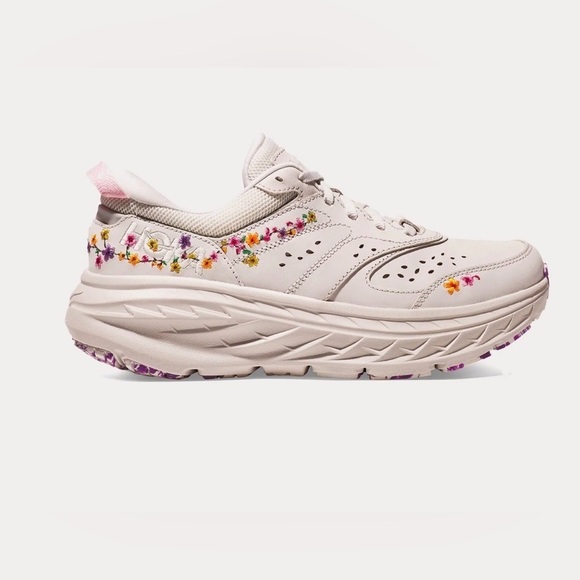 Hoka One One Shoes - HOKA Bondi L 'Vibrant Bloom' Nimbus Cloud Nimbus Cloud Running Shoes men 14 w 15